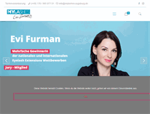 Tablet Screenshot of mylashes-augsburg.de